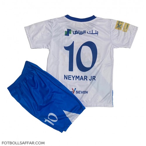 Al-Hilal Neymar Jr #10 Bortadräkt Barn 2024-25 Kortärmad (+ Korta byxor)